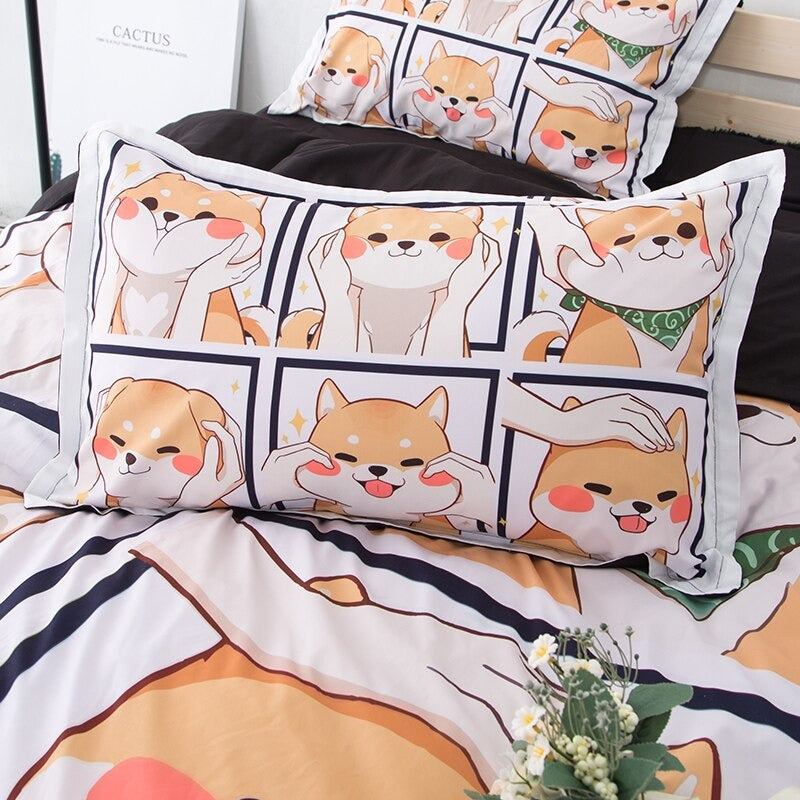 Shiba Bedding Set — Soft-Touch Cotton Duvet & Pillowcases — Lifestyle 2