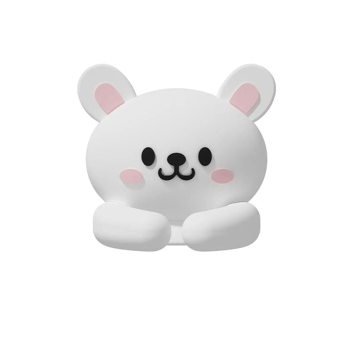 White Bunny Cable Organizer Clips (Set of 2) — Considered Home Styling — Front view