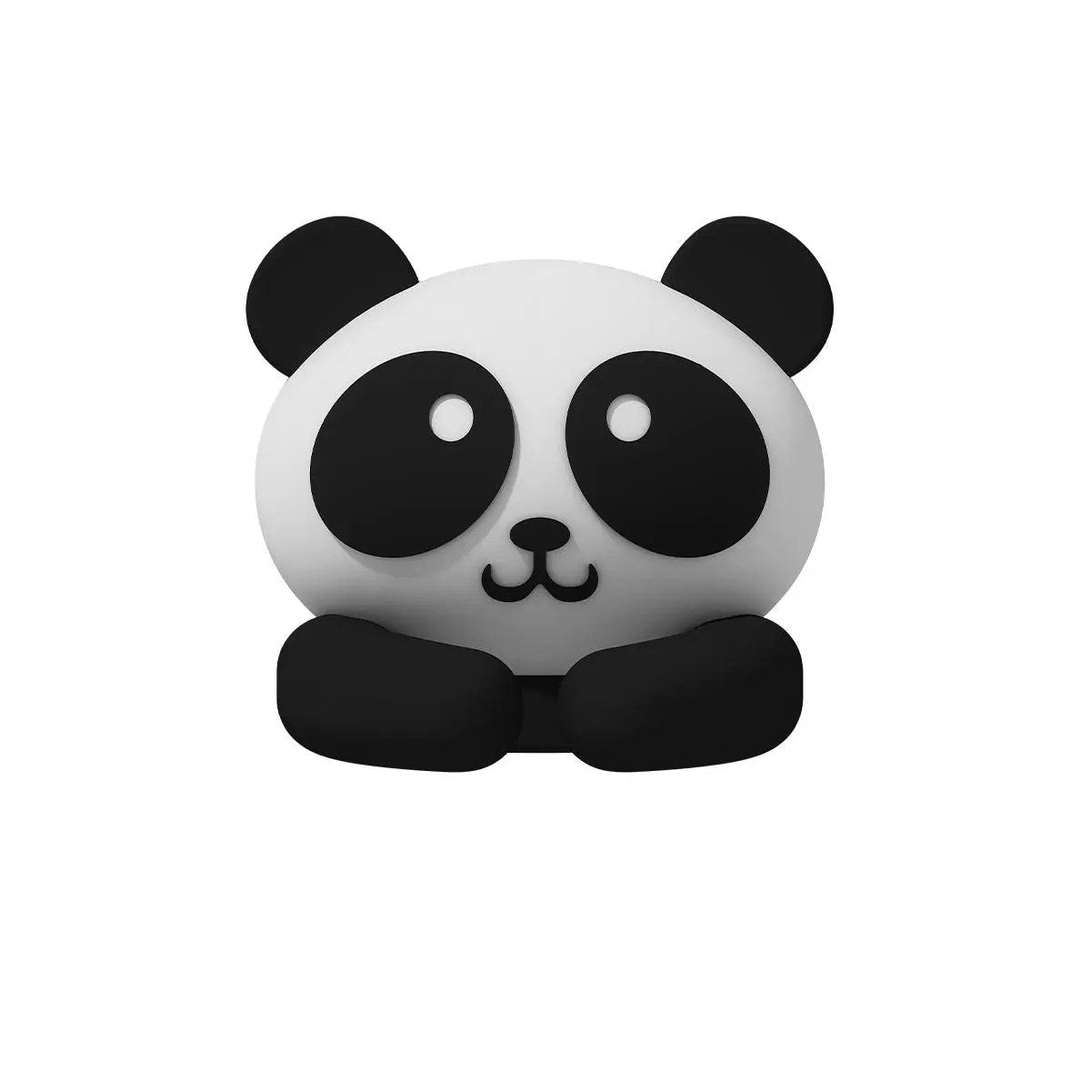 Panda Cable Organizer Clips — Adhesive Cord Holders for Tidy Desks (Set of 2) — Front view