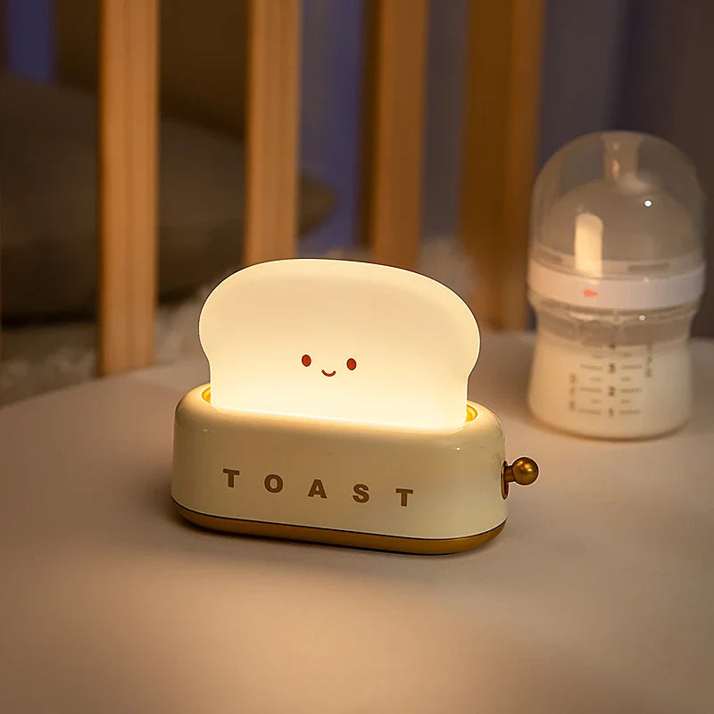 Toaster Night Light — Warm LED Mood Lighting for Bedside — Lifestyle 4