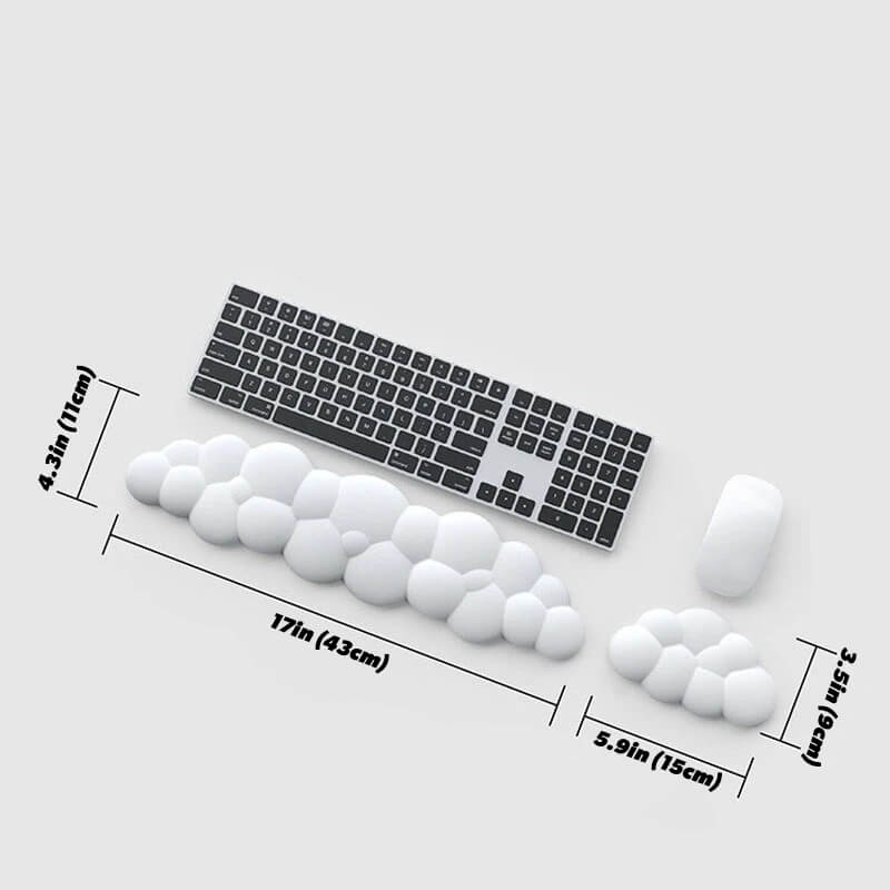 Cloud Shaped Keyboard & Mouse Wrist Rest — Considered Home Styling — Lifestyle 4