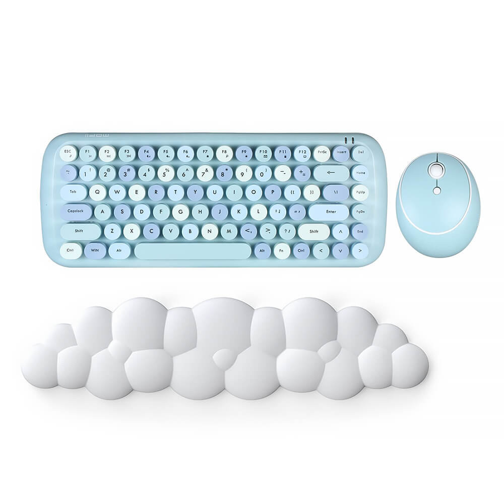 Cloud Shaped Keyboard & Mouse Wrist Rest — Considered Home Styling — Front view