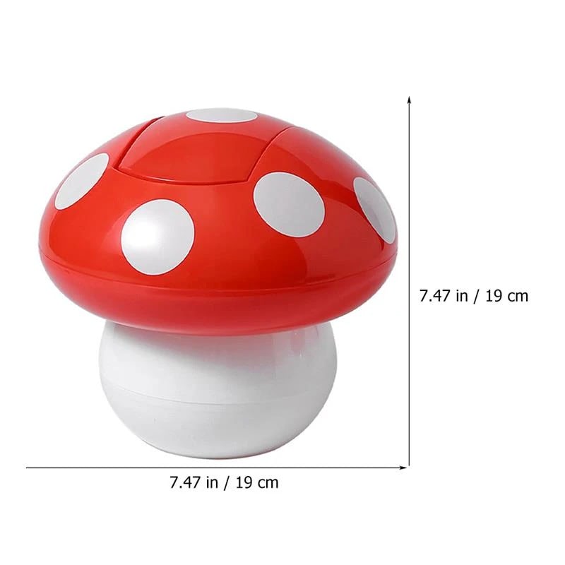 Mushroom Desk Trash Can — Considered Home Styling — Lifestyle 4