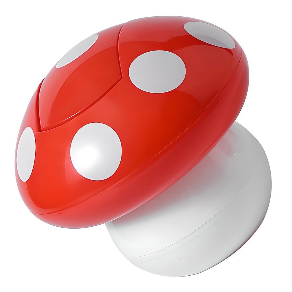 Mushroom Desk Trash Can — Considered Home Styling — Front view