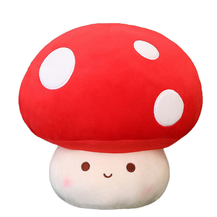 Mushroom Plush Toy — Soft Textured Pillow for Bedroom Layering