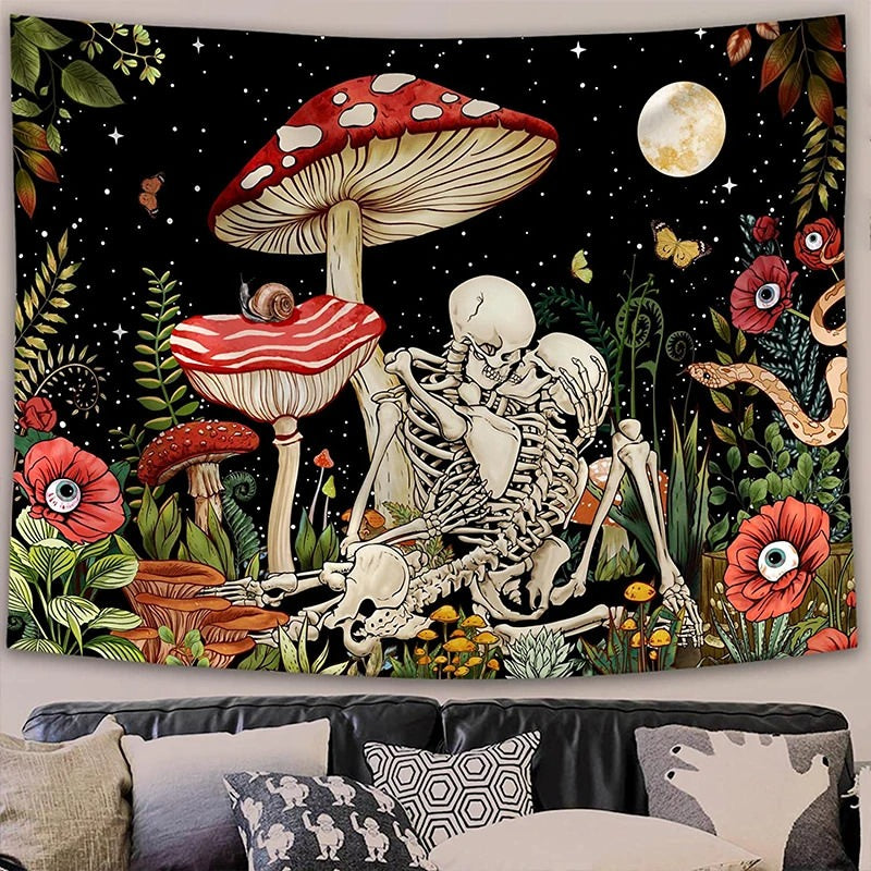 Love in Mushroom Forest Tapestry — Considered Home Styling — Lifestyle 2