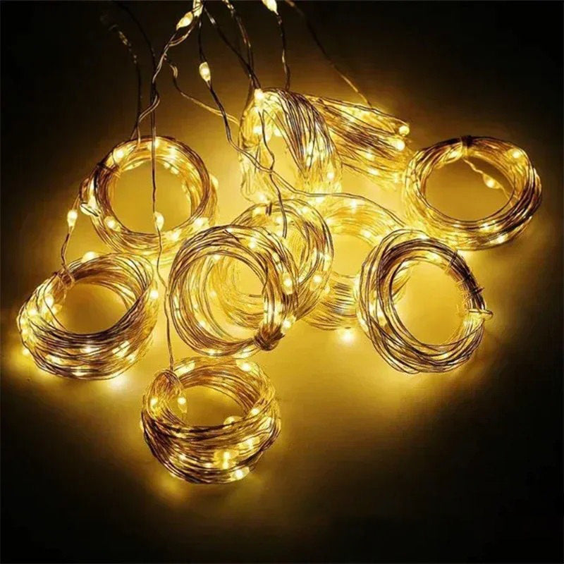 Fairy Curtain Lights — Warm LED Mood Lighting for Bedside — Lifestyle 7
