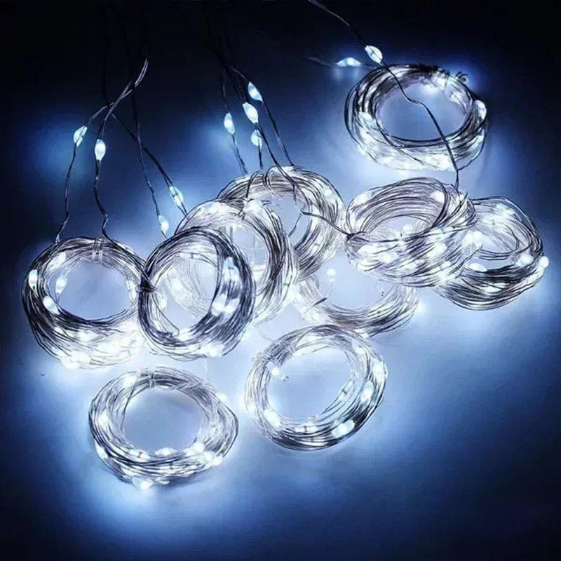 Fairy Curtain Lights — Warm LED Mood Lighting for Bedside — Lifestyle 8