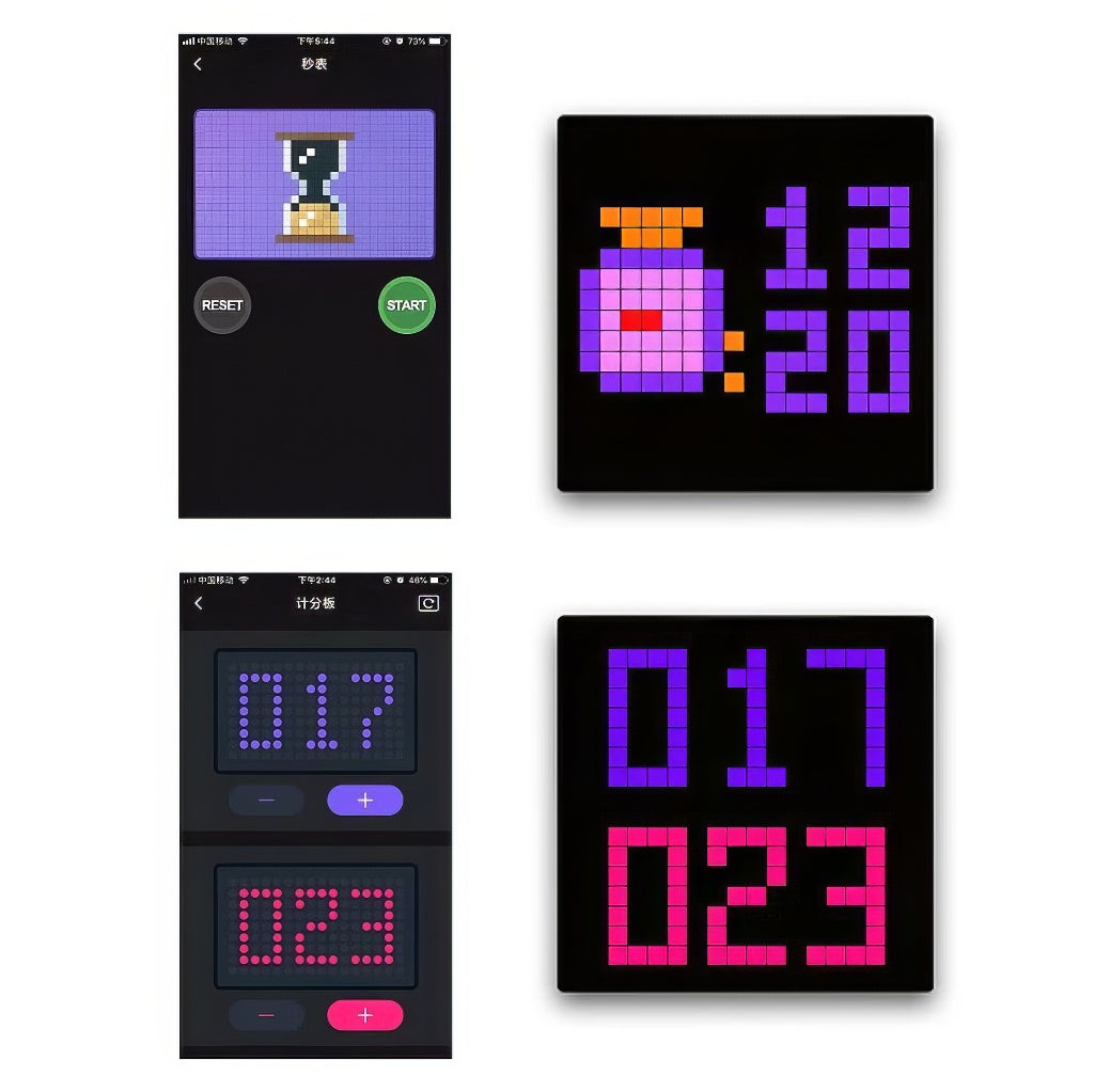 Smart LED Pixel Display — Warm LED Mood Lighting for Bedside — Lifestyle 5