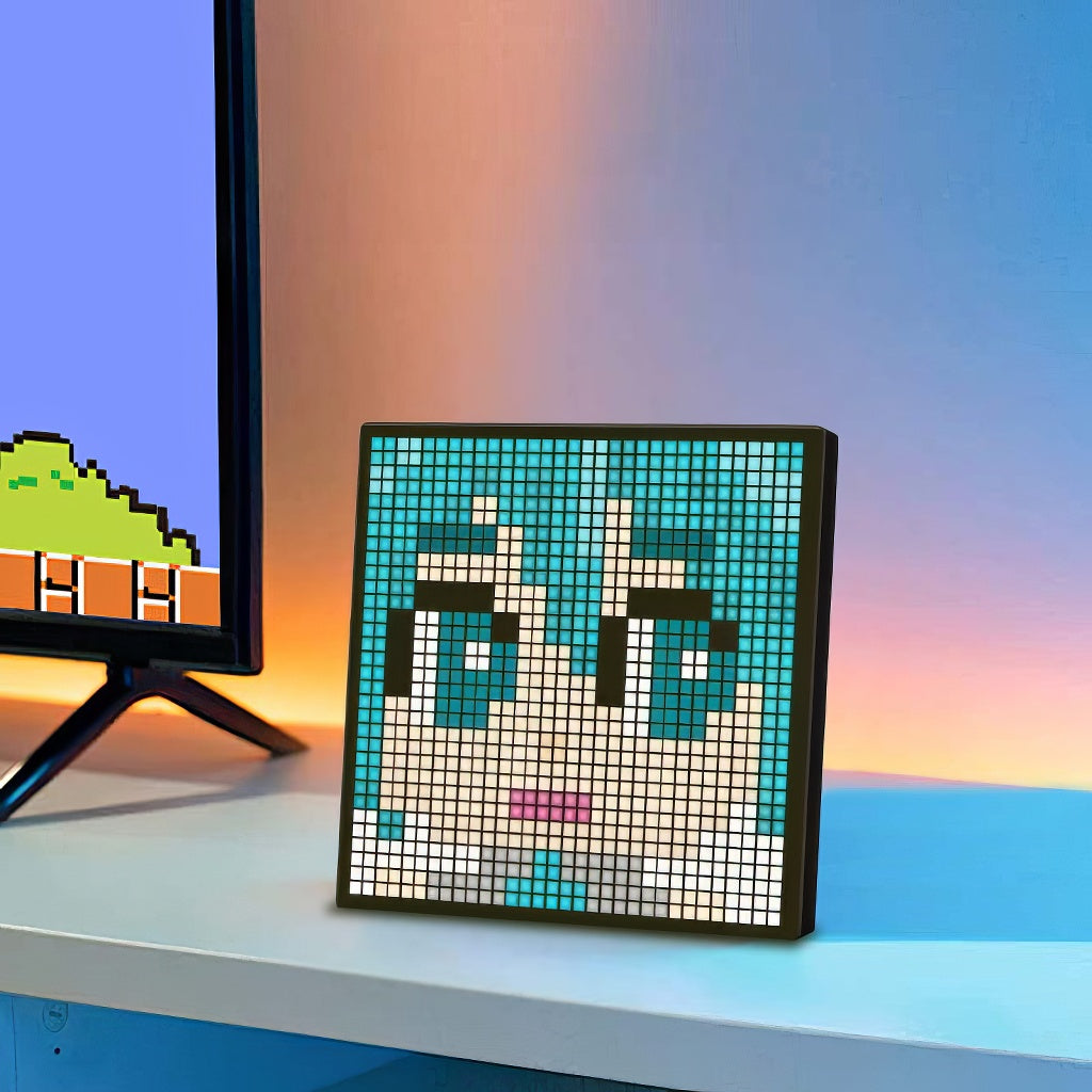 Smart LED Pixel Display — Warm LED Mood Lighting for Bedside — Lifestyle 1