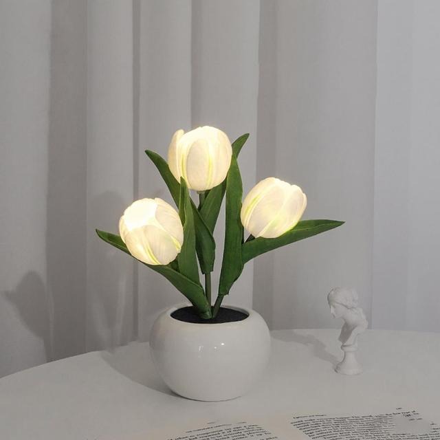 Mini Potted Tulip LED Night Light — Lifestyle 7