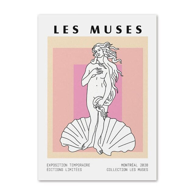 Les Muses Art Canvas Posters — Considered Home Styling
