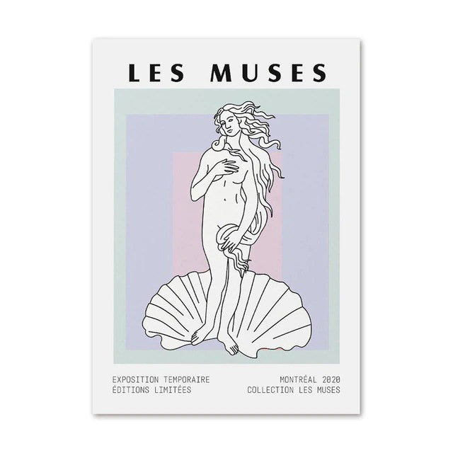 Les Muses Art Canvas Posters — Considered Home Styling