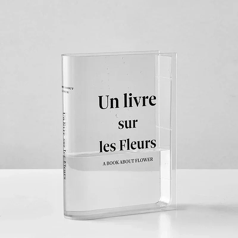 Book Shaped Colored Acrylic Flower Vase — Decorative Vase for Considered Styling — Lifestyle 6