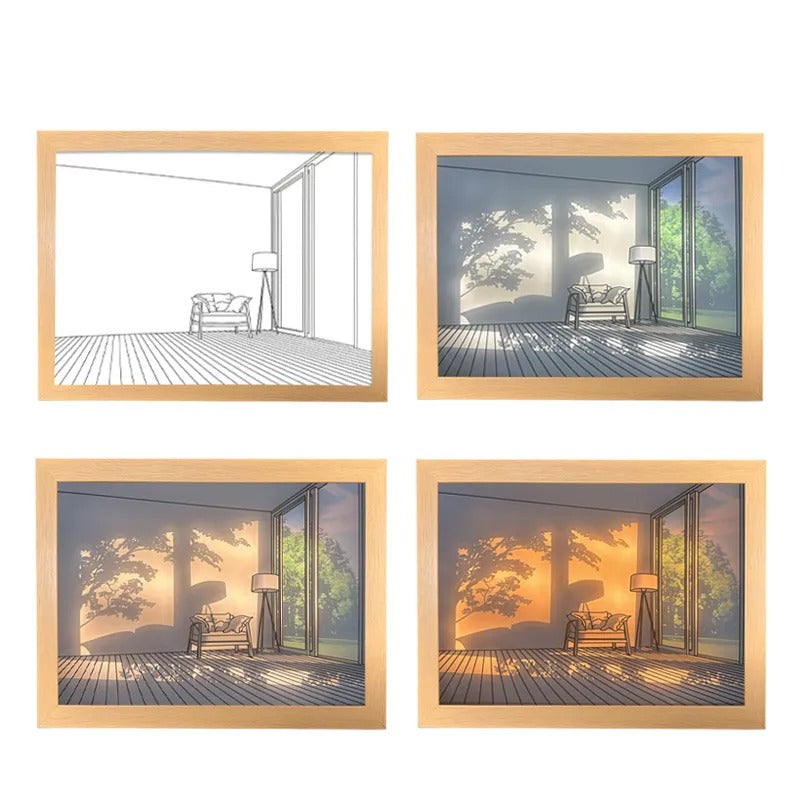Light Painting Shadow Box Picture Frame — Considered Home Styling — Lifestyle 8