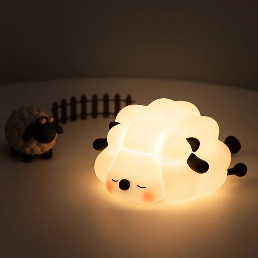 Sleeping Sheep Night Light — Warm LED Mood Lighting for Bedside — Lifestyle 5