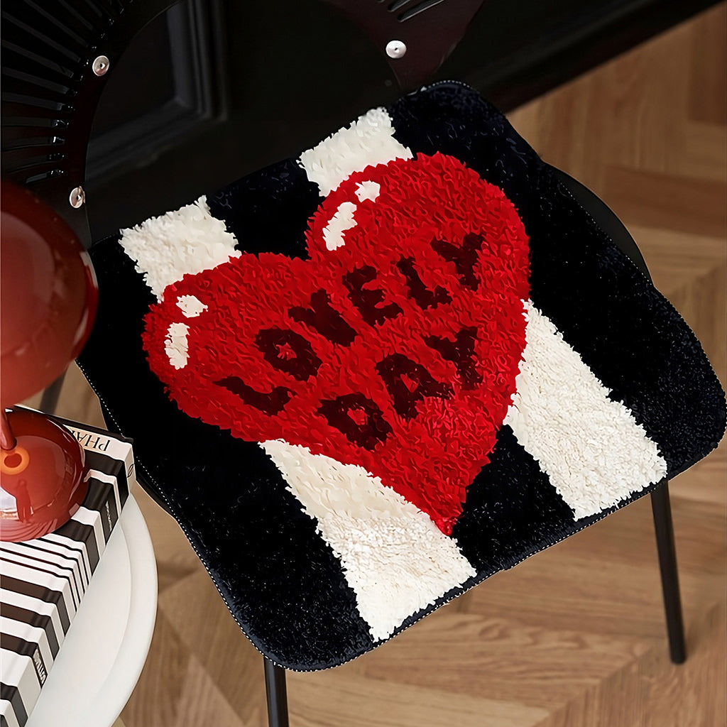 Lovely Day Tufted Seat Pad — Soft Accent Rug for Bedroom Layering — Detail