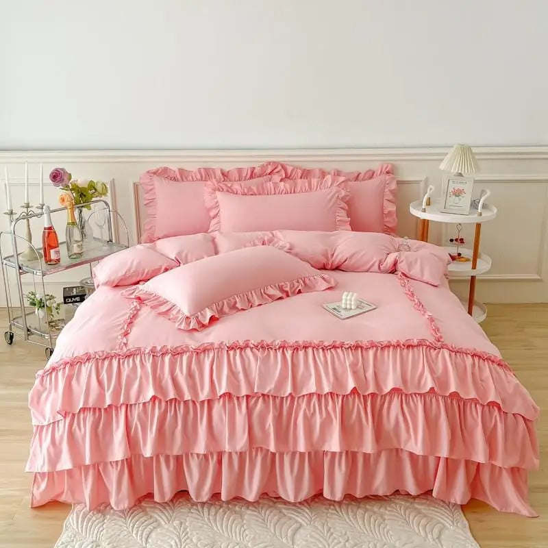 Ruffle Duvet Cover Set — Cotton Bedding for Bedroom Refresh — Lifestyle 8
