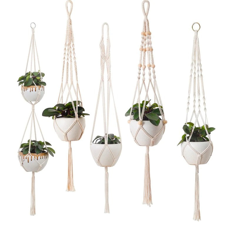 Macrame Plant Hanger — Considered Home Styling — Front view