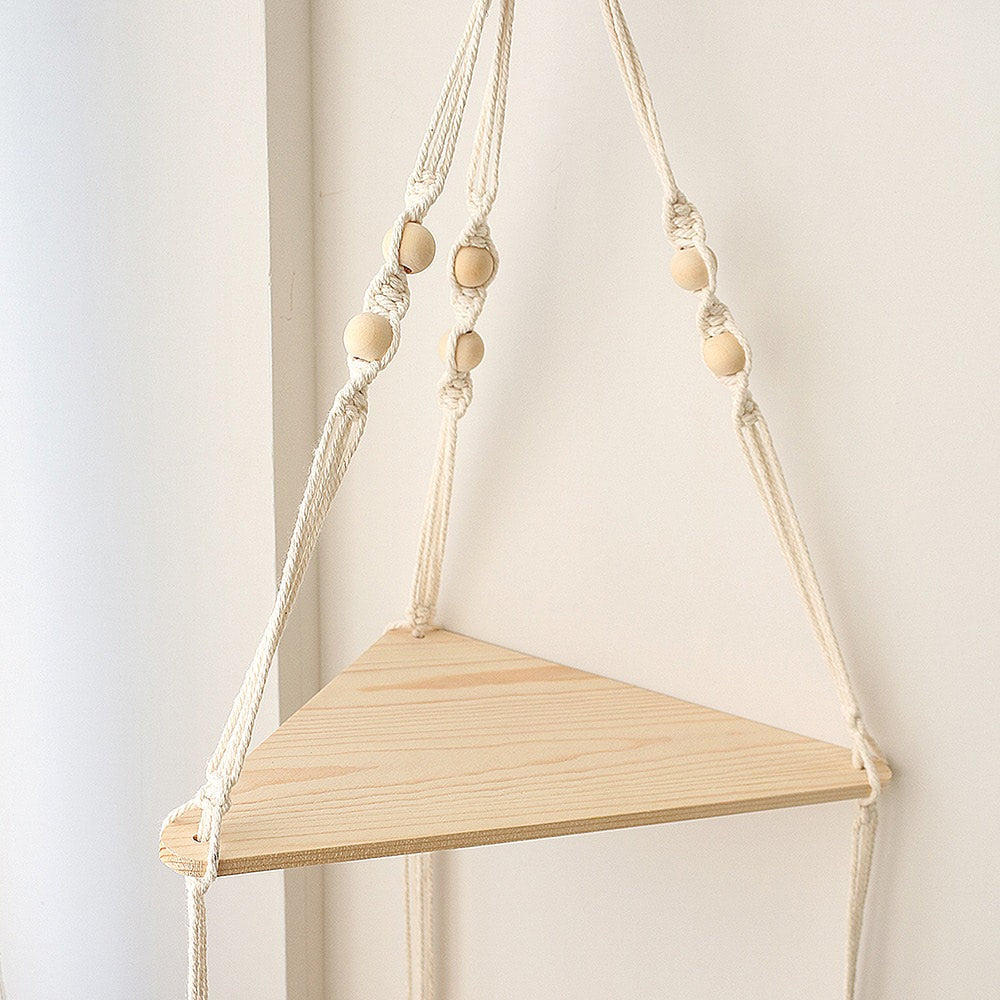 Macrame Hanging Corner Shelf — Considered Home Styling — Lifestyle 4