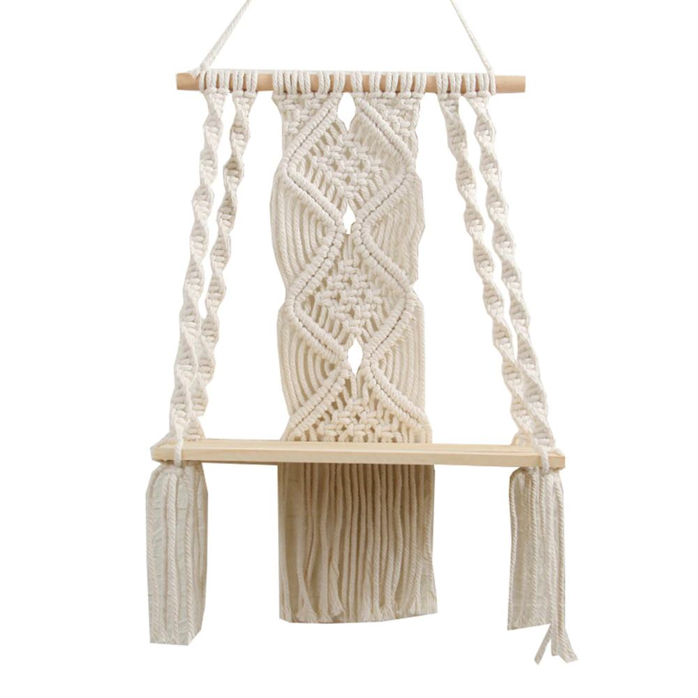 Macrame Wall Hanging Shelf — Considered Home Styling — Front view