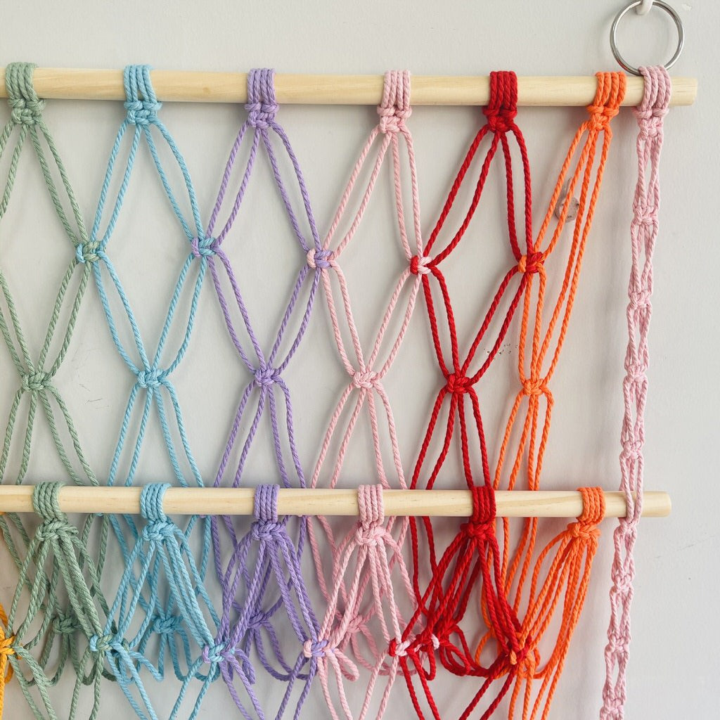 Macrame Wall Hanging Toy Storage Net — Considered Home Styling — Lifestyle 2
