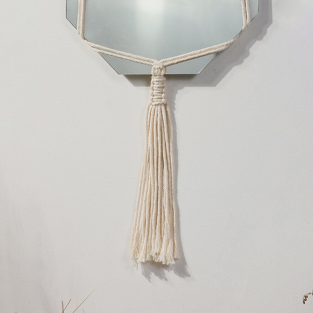 Macrame Wall Hanging Simple Mirror — Considered Home Styling — Lifestyle 2