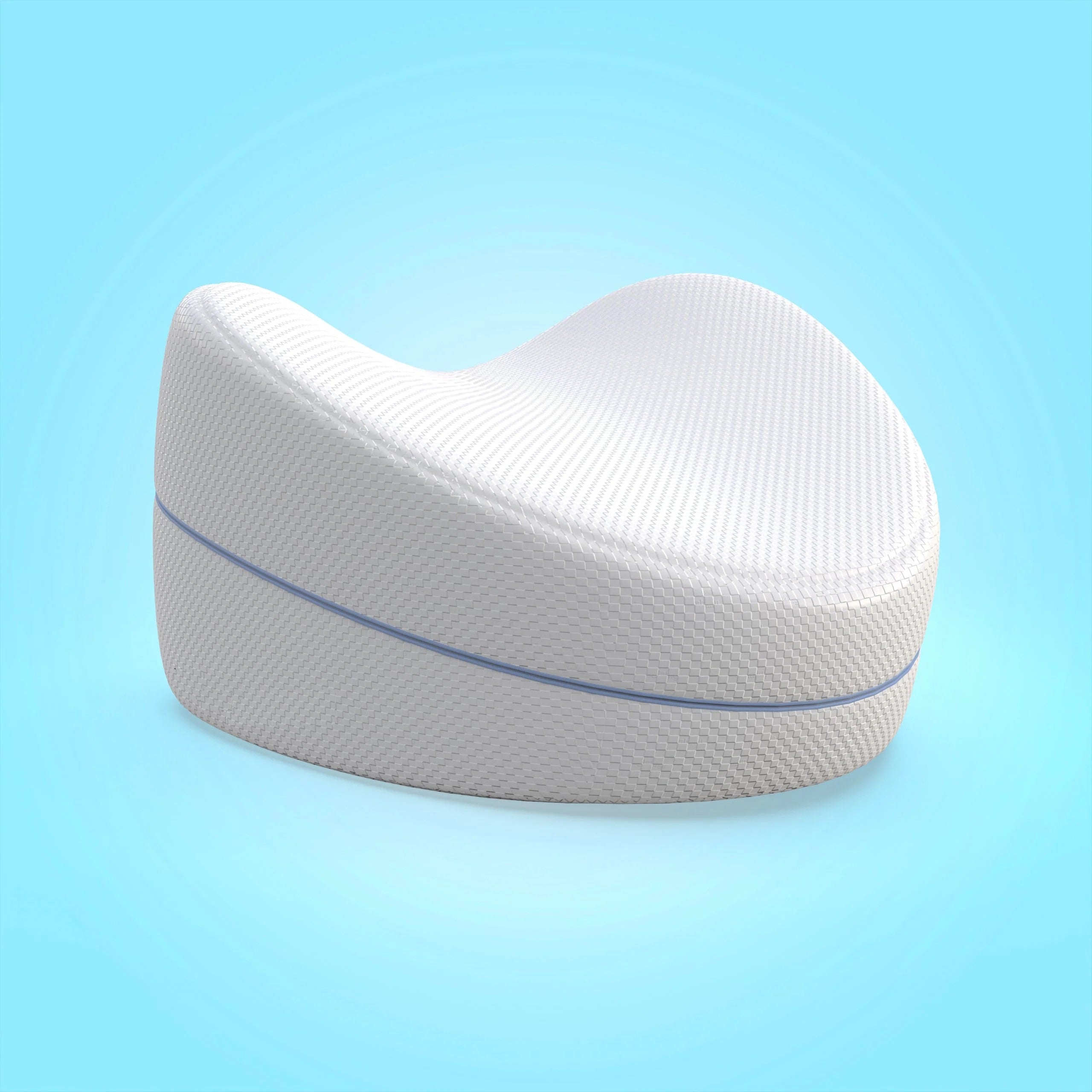 Ergonomic Knee Pillow — Memory Foam Support for Side Sleepers — Front view