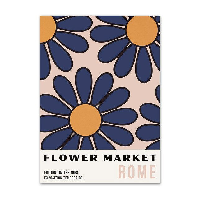 Blue & Yellow Themed Art Gallery Wall Canvas Posters — Considered Home Styling — Lifestyle 5