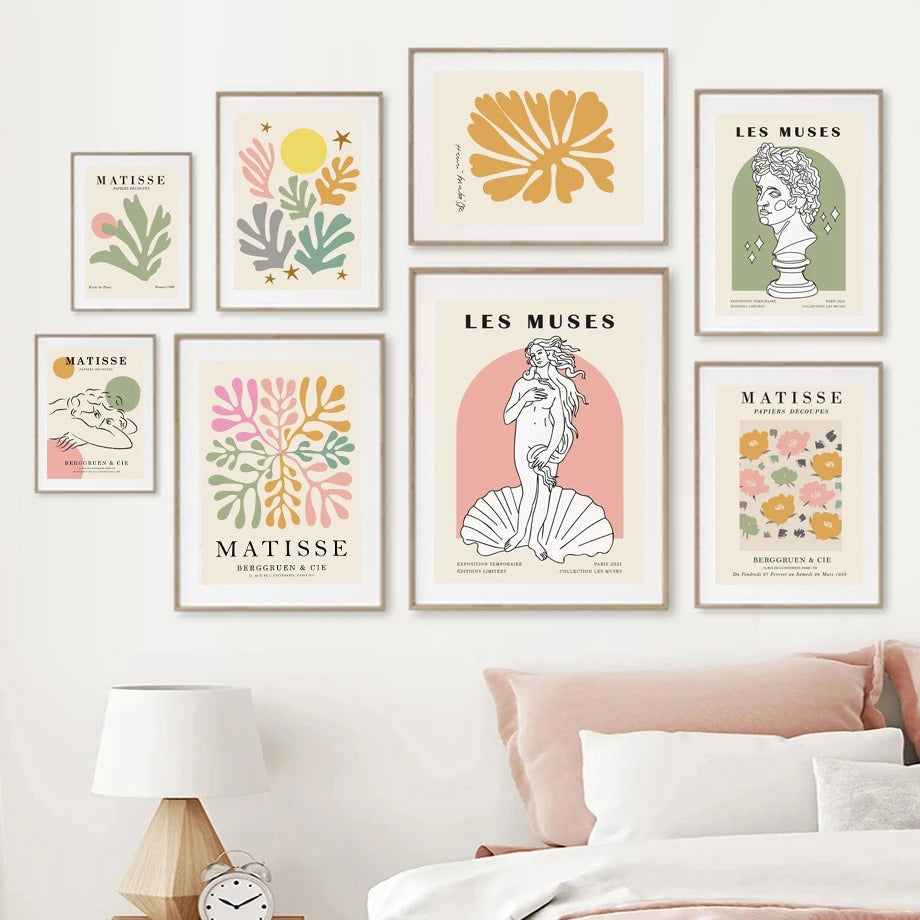 Matisse & Les Muses Gallery Wall Canvas Posters — Considered Home Styling — Front view