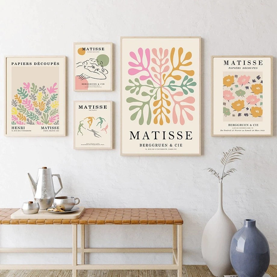 Matisse & Les Muses Gallery Wall Canvas Posters — Considered Home Styling — Detail