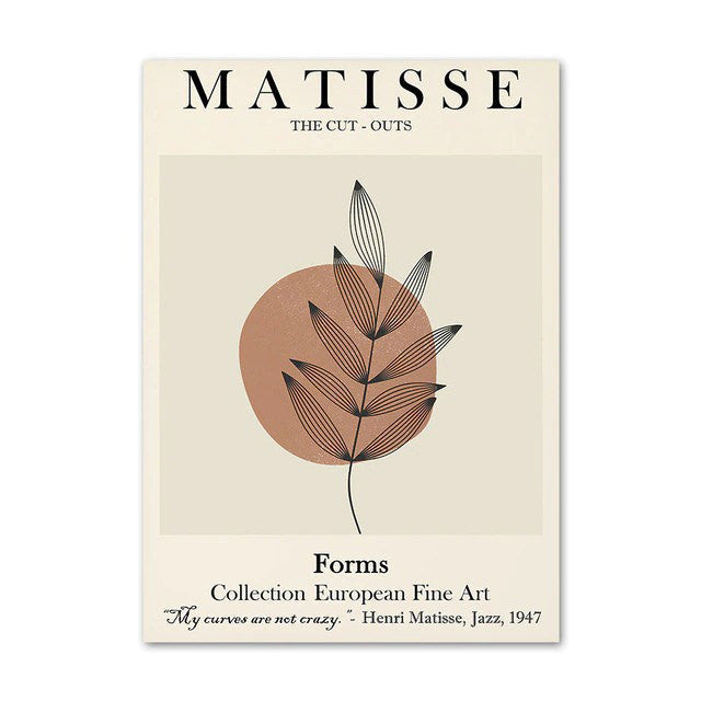 Matisse Outline Canvas Posters — Considered Home Styling — Lifestyle 5