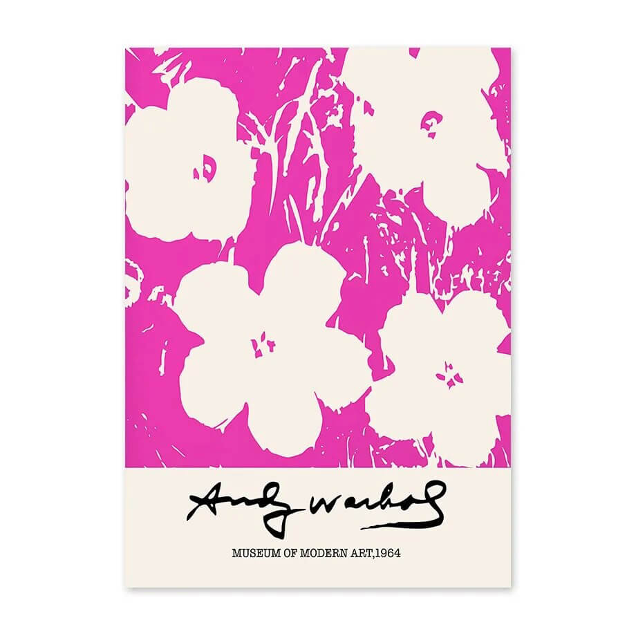 Pink Art Collage Canvas Posters — Considered Home Styling — Lifestyle 3