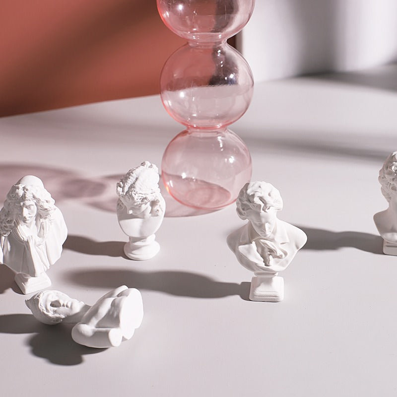 Mini Bust Figurines — Decorative Vase for Considered Styling — Front view