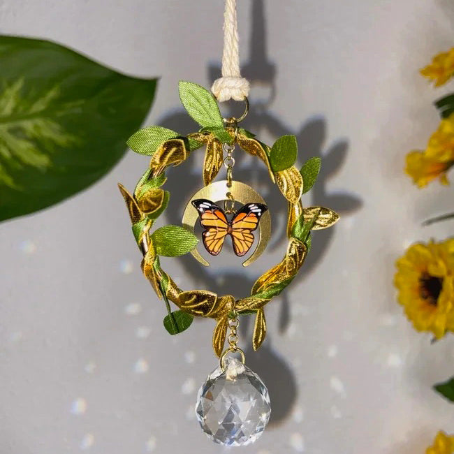 Mini Moon Butterfly Suncatcher — Considered Home Styling — Detail