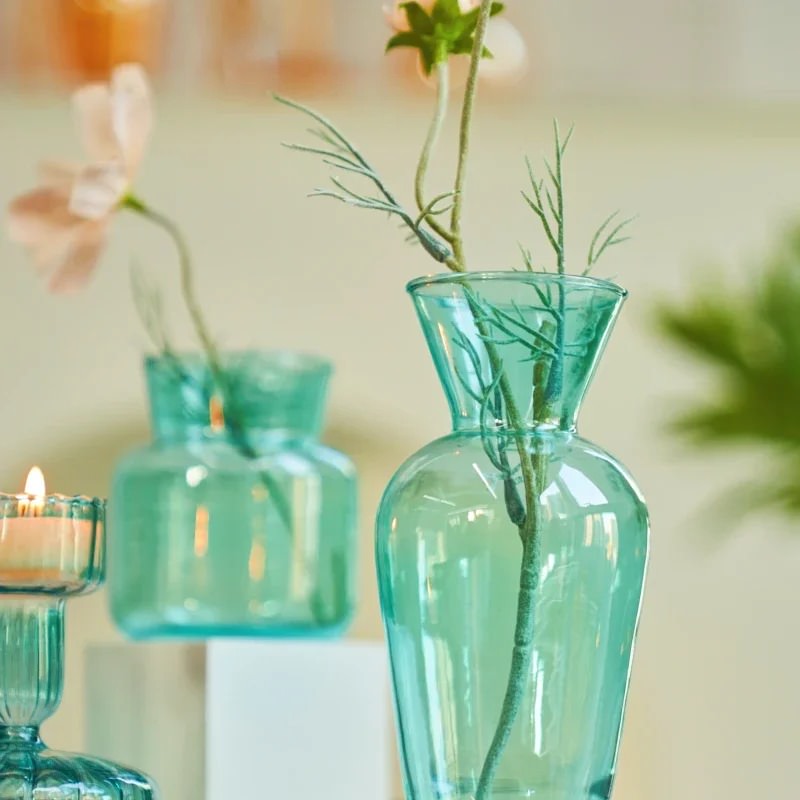 Pastel Gradient Colored Glass Vase — Decorative Vase for Considered Styling — Lifestyle 4