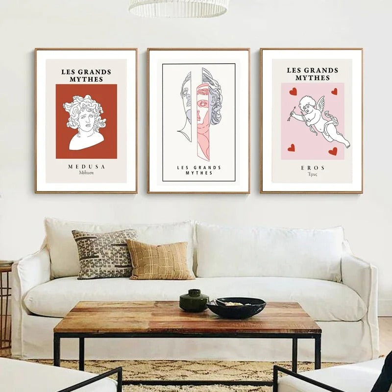 Les Grands Mythes Canvas Posters — Considered Home Styling