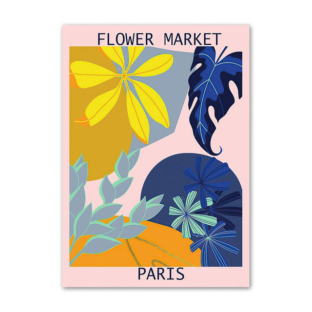Modern Flower Market Canvas Posters — Considered Home Styling — Lifestyle 6
