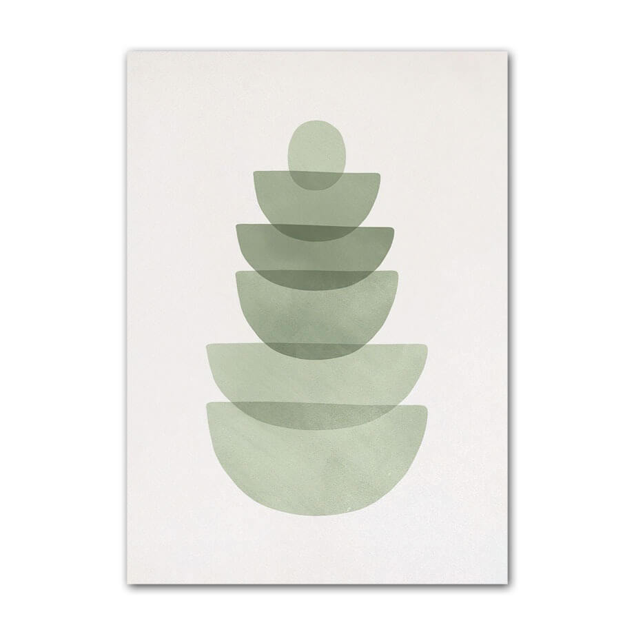 Sage Green Monstera Leaves Canvas Posters — Considered Home Styling — Lifestyle 7