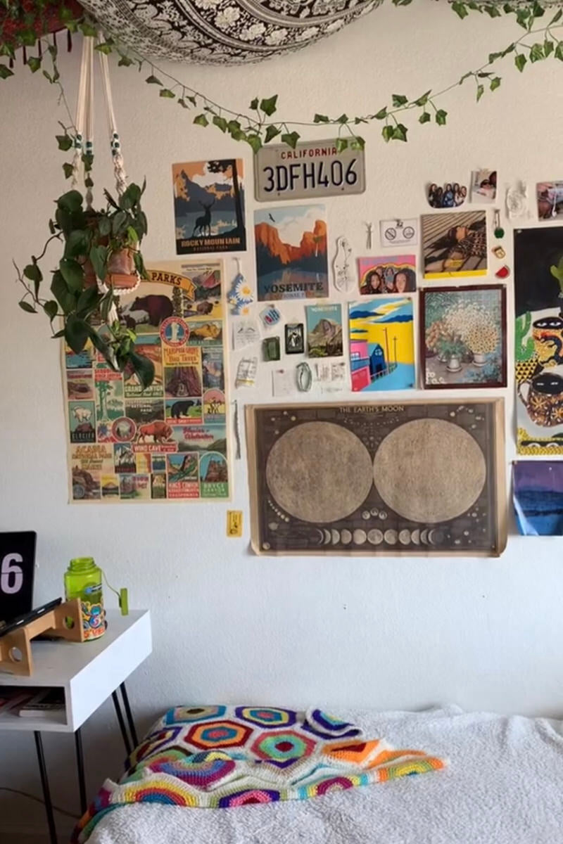 Vintage Moon Atlas Kraft Paper Poster — Considered Home Styling — Lifestyle 4