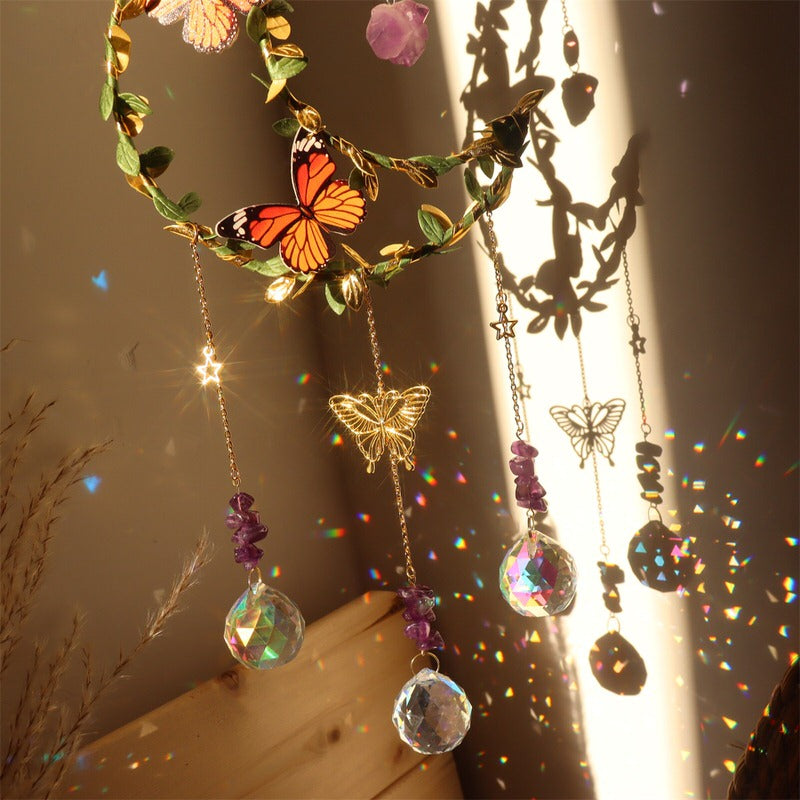 Fairy Butterfly Moon Suncatcher — Considered Home Styling — Lifestyle 1