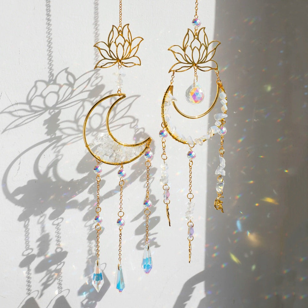 Lotus Moon Suncatcher — Considered Home Styling — Front view