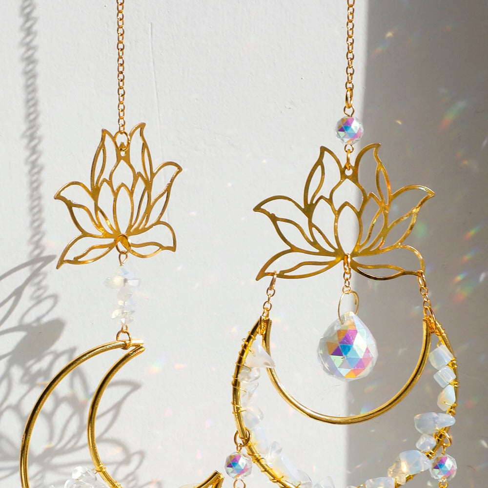 Lotus Moon Suncatcher — Considered Home Styling — Lifestyle 1