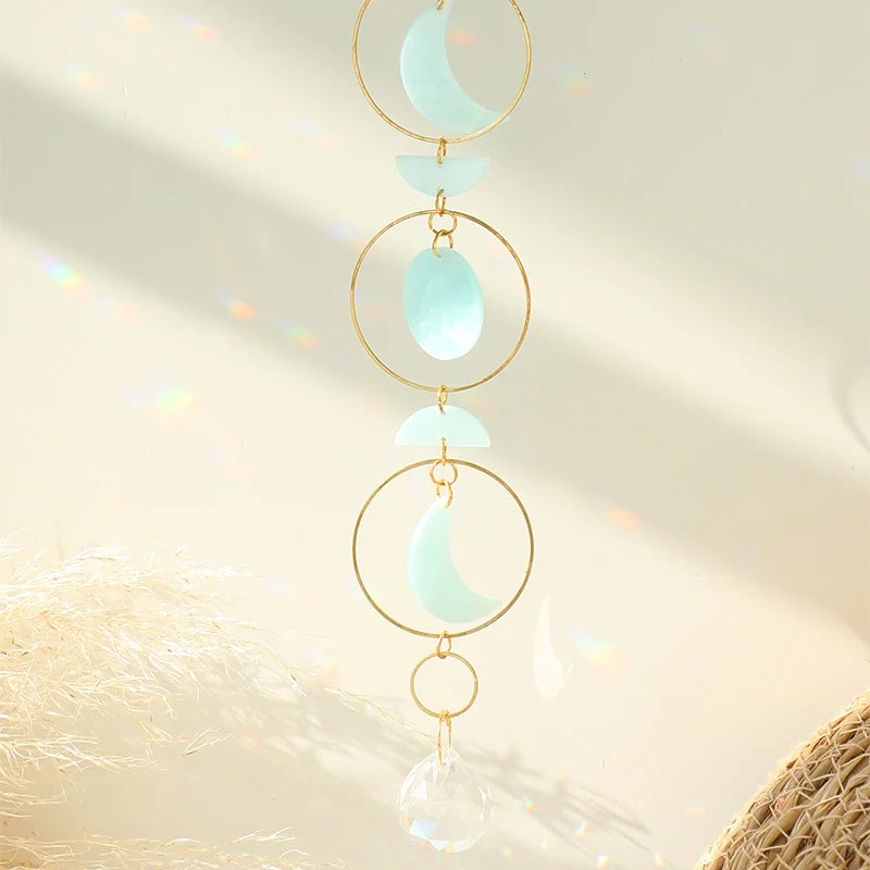 Moon Phase Nacre Suncatcher — Considered Home Styling