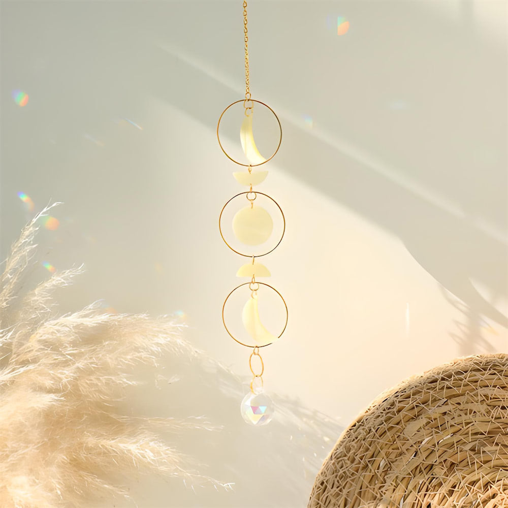 Moon Phase Nacre Suncatcher — Considered Home Styling