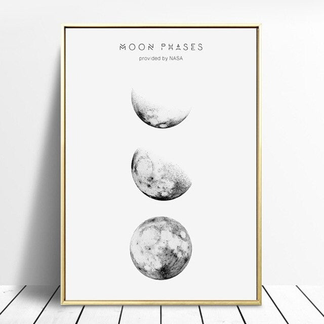 Moon Phases Canvas Posters — Considered Home Styling — Lifestyle 4