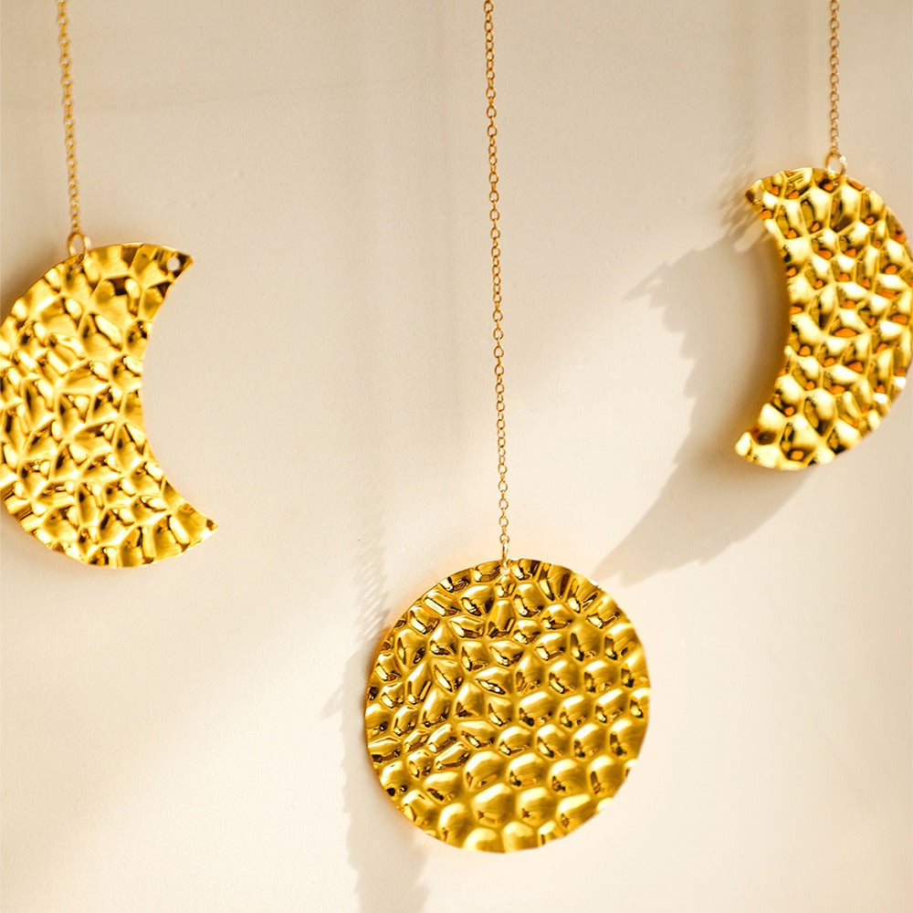 Forged Gold Moon Phases Wall Decor — Considered Home Styling — Detail