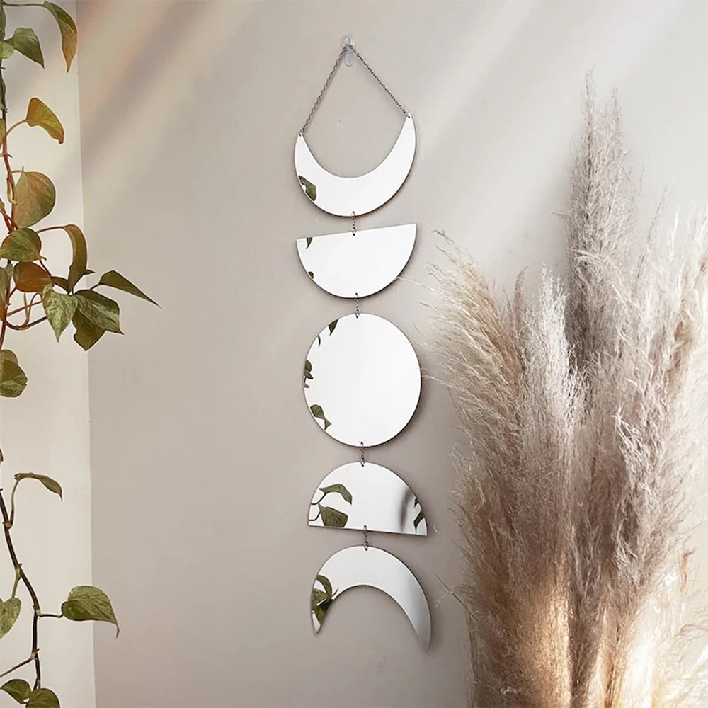Moon Phases Wall Mirror Decor — Considered Home Styling — Lifestyle 1