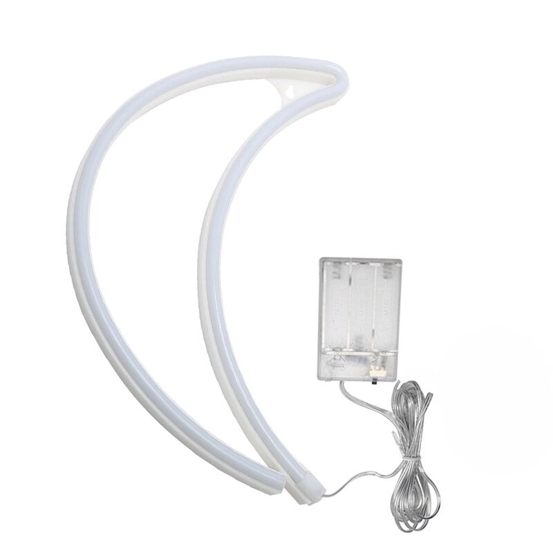 Moon Neon Sign — Warm LED Mood Lighting for Bedside — Lifestyle 4
