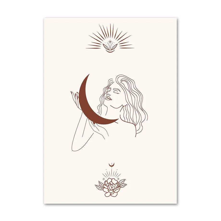 Moongirl Boho Canvas Posters — Considered Home Styling